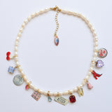 dear diary pearl charmie necklace - pick your picto-charms™