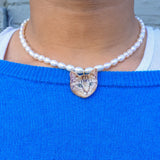 upload your own ~ picto-pet pearl necklace