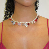 dear diary pearl charmie necklace - pick your picto-charms™