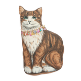 1/1 all dressed up cat pillow