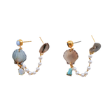 1/1 mermaid's purse double stud dangles