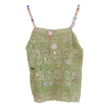 1/1 green goddess vintage lace cami