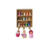 1/1 mini thread cabinet vintage brooch