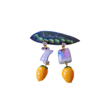 1/1 bunny baubles dangle earrings - hv x nail restaurant