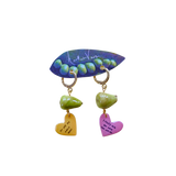 1/1 pining pear dangle earrings - hv x nail restaurant