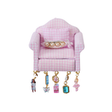 1/1 pink dollhouse sofa brooch