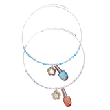 1/1 flower polish wire necklaces