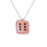 1/1 rolling the dice necklace - raw honey lover x hv