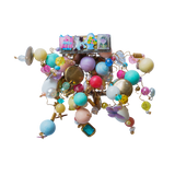1/1 silly & swirly vintage brooch
