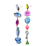aquamarine dangle set