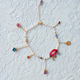 1/1 falling crystals choker - fashion show