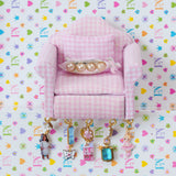 1/1 pink dollhouse sofa brooch