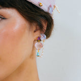 1/1 mermaid's purse double stud dangles