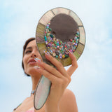 1/1 mermaid caché assemblage hand mirror