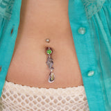 1/1 little seahorse belly ring
