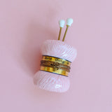vintage pink yarn limoges trinket box