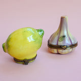 vintage lemon limoges trinket box