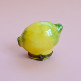 vintage lemon limoges trinket box