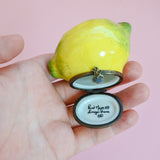 vintage lemon limoges trinket box