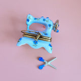 vintage sewing machine limoges trinket box