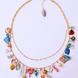 boudoir baby layered charm necklace
