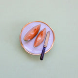 vintage melon plate limoges trinket box