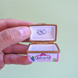 vintage doll care kit limoges trinket box