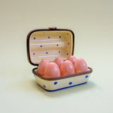 vintage egg carton limoges trinket box
