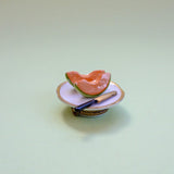 vintage melon plate limoges trinket box