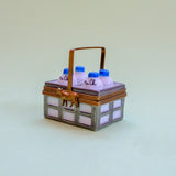 vintage milk basket limoges trinket box