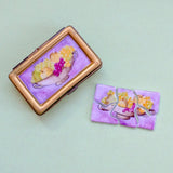 vintage puzzle limoges trinket box