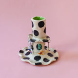1/1 salt & pepper candle holder - ceramicsalyssa x hv