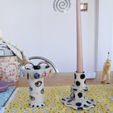 1/1 salt & pepper candle holder - ceramicsalyssa x hv