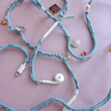 1/1 baby blue corded earpods (lightning) - brooklyn baby capsule