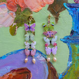 flutterfall long dangle set
