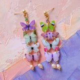 flutterfall long dangle set