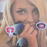 1/1 don't bite earrings - raw honey lover x hv