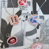 1/1 rolling the dice necklace - raw honey lover x hv