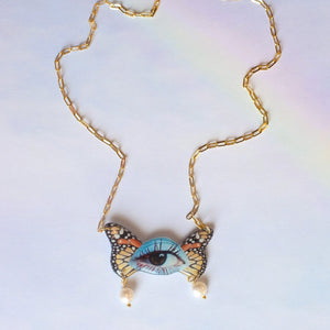 Fluttering Fantasy Pendant Necklace