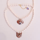 upload your own ~ picto-pet pearl necklace