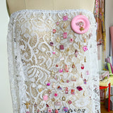 1/1 stars are aligned vintage lace tube dress