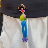 paper doll lapel pin - pick your picto-charms™