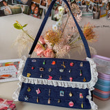 1/1 brooklyn baby denim bag