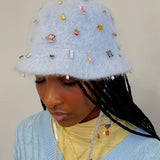 1/1 love you forever fuzzy bucket hat - brooklyn baby capsule