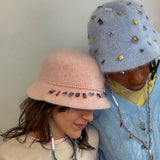 1/1 pearly girl fuzzy bucket hat - brooklyn baby capsule