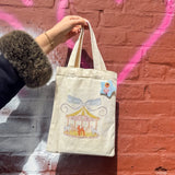 mini journal tote bag