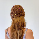 1/1 crochet charmed brown head scarf