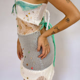 1/1 sailing away knit strapless dress - hv x melissa knits