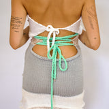 1/1 sailing away knit strapless dress - hv x melissa knits