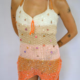 1/1 creamsicle cutie dress - hv x melissa knits